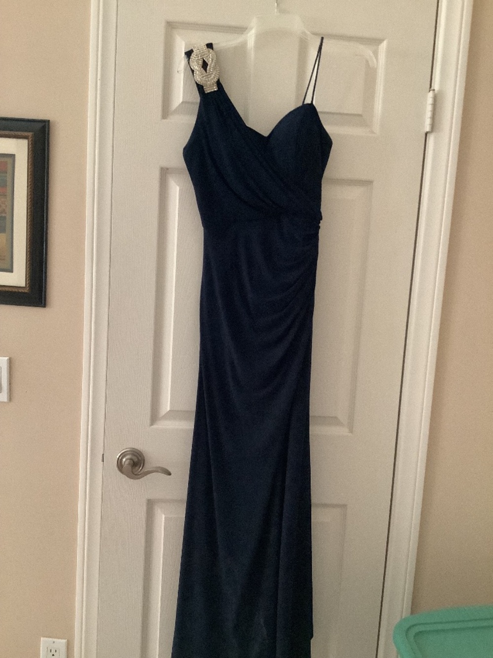 X scape formal blue gown